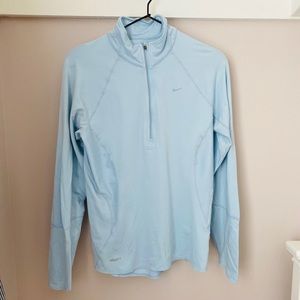 Light Blue Nike 1/4 Zip Pullover